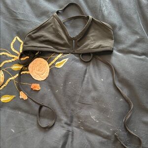 Jolyn Clothing Black Swim Top Halter